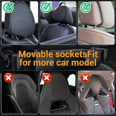 وسادة مسند رأس السيارة EPOCHHIKE، [Supersleep] مسند رأس على الطريق مع وسادة من البولي يوريثان/الإسفنج، دعم رقبة مقعد السيارة قابل للتعديل 360 درجة، وسادة نوم على شكل حرف U للأطفال والكبار (تصميم براءة اختراع سوداء أمريكية) in Kuwait