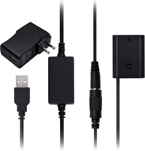 Andoer DR-FZ100 DC استبدال بطارية الدمية NP-FZ100 مع USB DC محول كابل الطاقة قابس الحائط متوافق مع كاميرات Sony A9 A7R3 A7M3 A7S3 A7III A7R4 A7M4 A6600 in Saudi Arabia