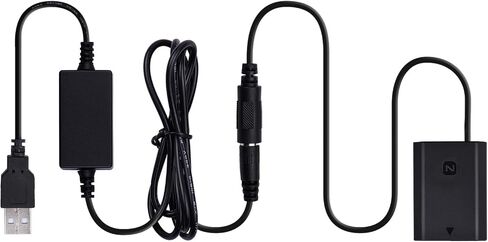 Andoer DR-FZ100 DC استبدال بطارية الدمية NP-FZ100 مع USB DC محول كابل الطاقة قابس الحائط متوافق مع كاميرات Sony A9 A7R3 A7M3 A7S3 A7III A7R4 A7M4 A6600 in Saudi Arabia