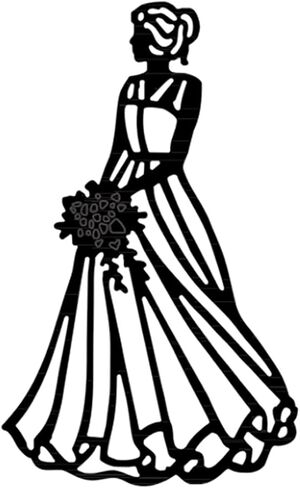 قطع قوالب معدنية للعروس الجميلة، زهرة امرأة أميرة زفاف قطع يموت قطع استنسل لصور القصاصات بنفسك، قوالب ورقية مزخرفة لصنع بطاقات القصاصات in Kuwait