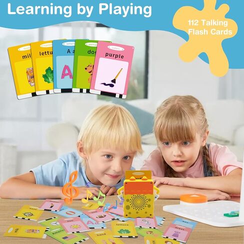 Talking Flash Cards,112 Cards with 224 Sight Words Kids Toddler Flash Cards Learning Toys,Educational Pocket Speech Autism Therapy Sensory Toys Gifts in Kuwait