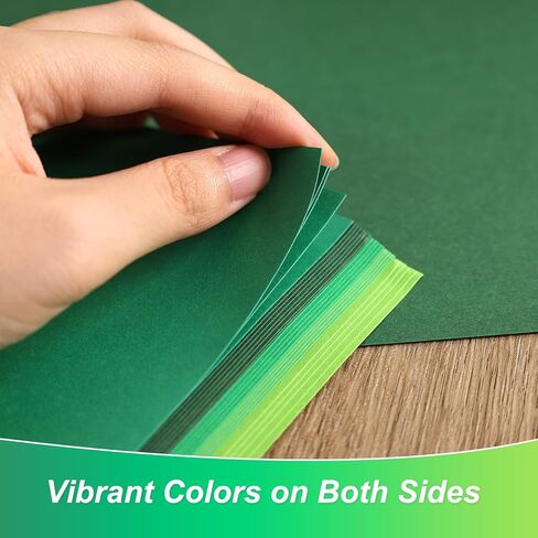 BigOtters 27PCS Cardstock Paper A4, Craft Cardstock Construction Paper Heavyweight A4 Paper for Kids Art Crafts St. Patrick's Day Decor in Saudi Arabia