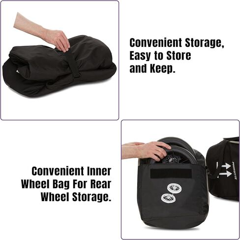 COSPARX Padded Stroller Bag Compatible With uppababy Vista, Vista V2, Cruz, & Cruz V2 - Waterproof Travel Bag with Exposed Wheels for Easy Airplane Travel in Kuwait