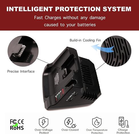 Lilocaja Replacement for Black and Decker 40V Lithium Battery Charger LCS40 LCS36, Compatible with Black and Decker 36V 40V Lithium Battery LBX2040 LBXR36 LST540 LCS1240 LBX1540 in Kuwait