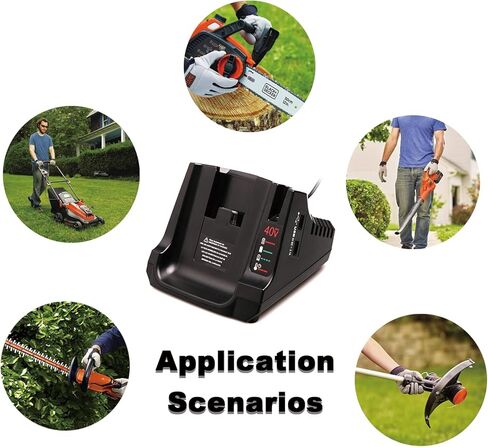 Lilocaja Replacement for Black and Decker 40V Lithium Battery Charger LCS40 LCS36, Compatible with Black and Decker 36V 40V Lithium Battery LBX2040 LBXR36 LST540 LCS1240 LBX1540 in Kuwait