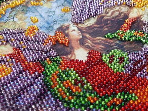 الخريف الجنية ثلاثية الأبعاد الخرز طقم تطريز مطرز عبر غرزة سقوط نمط التطريز أطقم هووسورمينغ لتقوم بها بنفسك جدار ديكور نسيج بيرل مجموعة in Kuwait