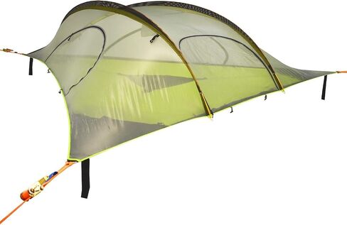 خيمة شجرة Tentsile Stingray V3، خيمة أرجوحة للتخييم، سعة 3P، مأوى محمول لمنزل الشجرة للمخيمين، والساحات الخلفية، وأراضي التخييم (رمادي داكن) in Saudi Arabia