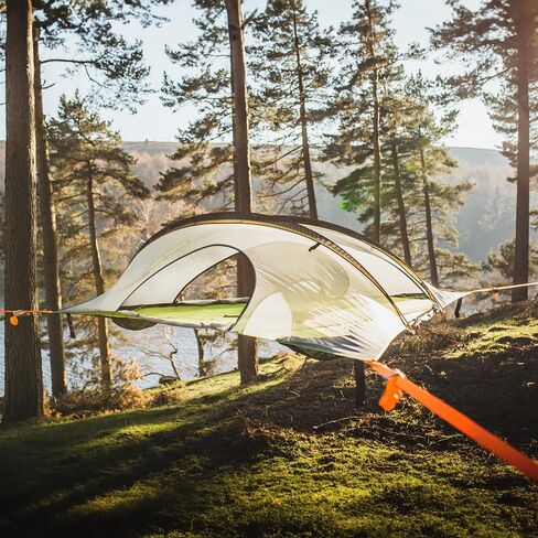خيمة شجرة Tentsile Stingray V3، خيمة أرجوحة للتخييم، سعة 3P، مأوى محمول لمنزل الشجرة للمخيمين، والساحات الخلفية، وأراضي التخييم (رمادي داكن) in Saudi Arabia