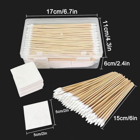 Handgun Cleaning Kits, 300 PCS Gun Cleaning Patches and 200 PCS Gun Cleaning swabs, Universal Gun Cleaning kit, 6" Bamboo Cotton swabs, 2" X 2" Lint -Free Gun Cleaning Cloth for Most Gun Firearm in Saudi Arabia