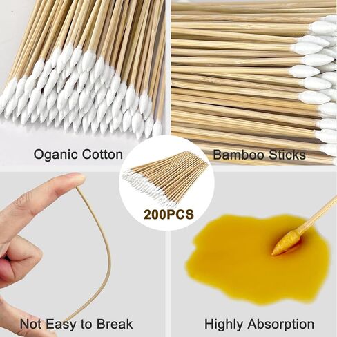 Handgun Cleaning Kits, 300 PCS Gun Cleaning Patches and 200 PCS Gun Cleaning swabs, Universal Gun Cleaning kit, 6" Bamboo Cotton swabs, 2" X 2" Lint -Free Gun Cleaning Cloth for Most Gun Firearm in Saudi Arabia