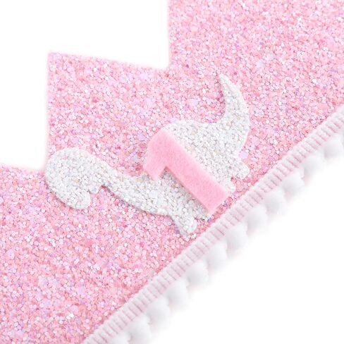 تاج عيد الميلاد الأول للديناصور - قبعة عيد الميلاد الأولى لحفلة الديناصور الوردي للفتيات in Kuwait