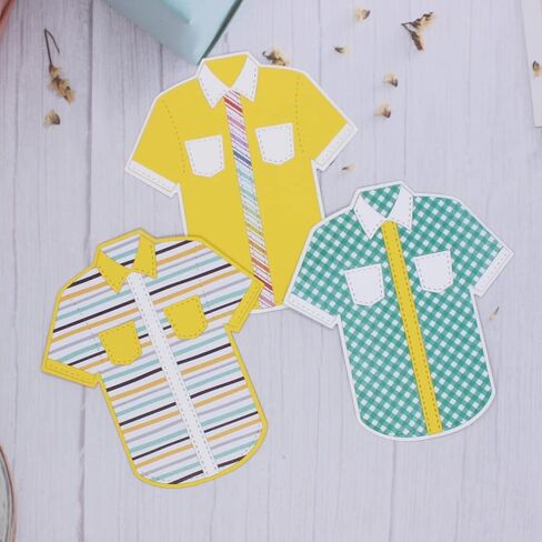KSCRAFT Men's T-Shirt Metal Cutting Dies Stencils for DIY Scrapbooking Decorative Embossing DIY Paper Card in Saudi Arabia