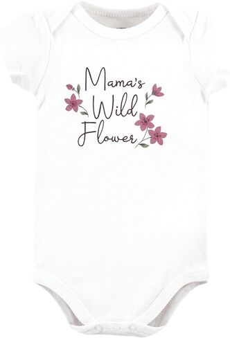 طقم بدلة وبنطلون قطن للأطفال من Hudson Baby للفتيات الصغيرات من الجنسين، 0-3 أشهر in Kuwait