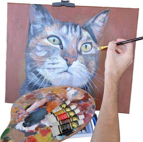 مجموعة طلاء الأكريليك من MyArtscape - أنابيب 24 × 12 مل - خفيفة الوزن - جسم ثقيل - تدوم طويلاً - ألوان نابضة بالحياة - لوازم فنية احترافية - دهانات بجودة فنية in Kuwait