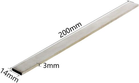 Utoolmart HSS Lathe Tool Bit 3mm x 6mm x 200mm Square Lathe Turning Tool Blanks High Speed Steel Rectangular Fly Cutter Mill Blank 2pcs in Saudi Arabia