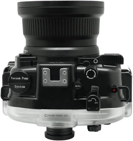 Searogs [40m/130ft] غطاء احترافي تحت الماء لكاميرا Canon EOS M50 / M50 II/EOS Kiss M، حافظة سكوبا مقاومة للماء متوافقة مع Canon EF-M 18-55mm f/3.5-5.6، 11-22mm f/4-5.6، 15- عدسة 45 ملم ببعد بؤري F3.5-6.3 in Kuwait