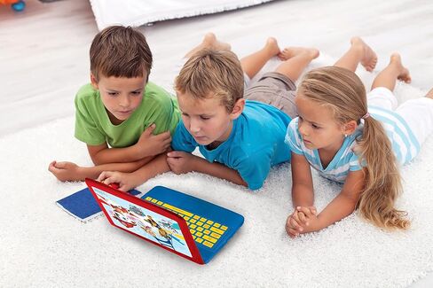LEXIBOOK JC598PAi1 Paw Patrol-كمبيوتر محمول تعليمي وثنائي اللغة فرنسي/إنجليزي-لعبة للأطفال (الأولاد والبنات) 124 نشاطًا، تعلم ألعاب اللعب والموسيقى مع تشيس مارشال-أحمر/أزرق in Saudi Arabia
