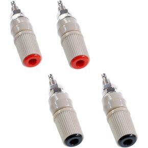 Oiyagai 5Pcs M5 High Current 5mm Female Banana Socket Binding Test Plug Post Connector (5 Colors)