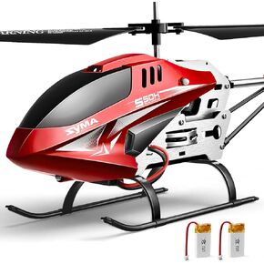 SYMA RC Helicopters, S50H Remote Control Helicopter Toys for Boys Girls with 2 Batteries, Altitude Hold, One-Key Take Off/Landing, 2 Speed Modes, 2.4GHz 3.5 CH Airplane Gift for Kids Adults, Red