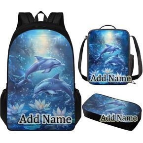 Cool Horse Bookbag Set for School Girls Elementary Kindergarten Backpack for Boys with Lunch Box Pencil Case 3 Pcs Set 1st 2nd 3rd Grade School Backpack Set Lightweight Schoolbag