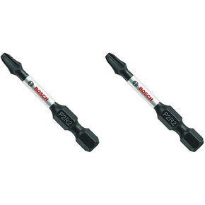 BOSCH ITP2R2201 1-Piece 2 In. Phillips/Square #2 Impact Tough Screwdriving Power Bit (Pack of 2)