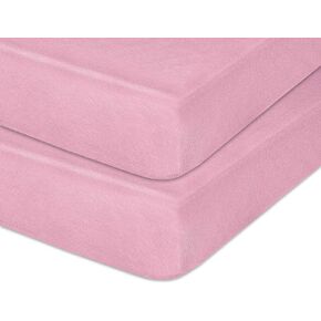 Jersey Knit Crib Sheet with Fitted Stretch, Standard Baby and Toddler Mattress, 52" x 28" x 8", White, Pack of 1 in Saudi Arabia