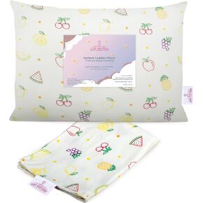 وسادة طفل صغير من Kona's Baby Boutique مع غطاء وسادة من الخيزران الناعم باللون الوردي - وسادة مثالية للأطفال الصغار مقاس 13 × 18 بوصة - وسائد للأطفال الصغار للنوم بعمر عامين، وسادة سرير قابلة للتنفس، وسادة أطفال in Kuwait