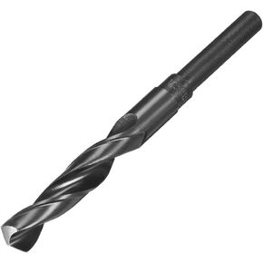 uxcell Reduced Shank Drill Bit 18.5mm High Speed Steel HSS 9341 Black Oxide with 1/2 Inch Straight Shank