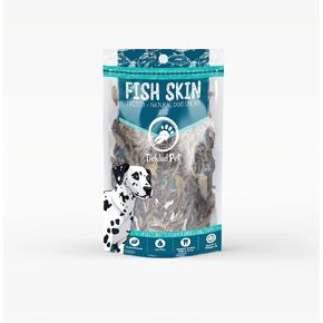TickledPet Icelandic Cod Fish Skin Twists, 5 oz - Natural Dog Chews, Long-Lasting, Grain-Free Treats - Dental Health Booster, Omega-3s, Human-Grade, All Life Stages