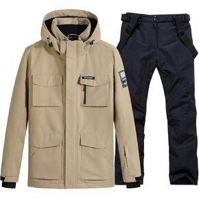 Ski Suit Men New Snowsuit Winter Snow Jacket Warm Windproof Snowboard Pants Waterproof Ski Set