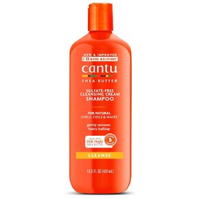 Cantu Sulfate-Free Cleansing Cream Shampoo with Shea Butter for Natural Hair, 13.5 fl oz (Packaging May Vary)