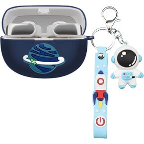 Case Compatible with Bose Ultra Open Earbuds with Keychain, Cute Anime Soft Silicone Protective Cover Bose Open Ear Wireless Earbuds Cover for Kids