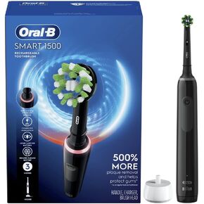 Oral-B Smart 1500 Electric Power Rechargeable Battery Toothbrush, Blue
