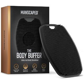 MANSCAPED® The Body Buffer Premium Silicone Scrubber for Nourishing, Cleaning & Exfoliating Your Skin - Lather Boosting Bristles with Ergonomic No-Slip Handle, Long-Lasting & Easy to Clean (1-Pack)