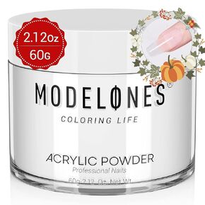 Modelones Cover Nude Blush Acrylic Powder, 4.23oz/120g Acrylic Powder Large Capacity Professional Acrylic Nail Powder Polymer for 3D French Nail Manicure Extension Nail Carving, Long-Lasting Beauty Gifts