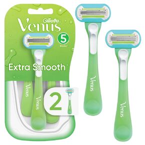 Gillette Venus Extra Smooth Green Disposable Women's Razors - 2 Count