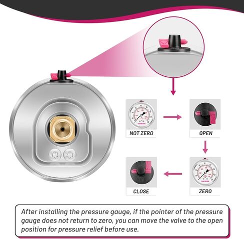-30 inHg to 0 Glycerin Filled Vacuum Pressure Gauge, 2.5" Dial Size, Stainless Steel Case, with Vent Valve, 1/4" NPT Lower Mount, 2-1-2% Accuracy, for Air Pump, HVAC, Pipe, Pressure Test in Saudi Arabia