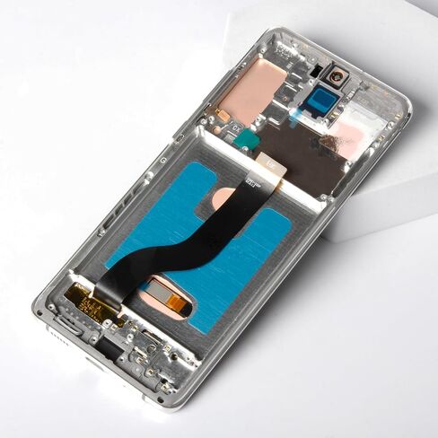 S20+ 5G OLED LCD Display (Fingerprint Support)+Cosmic Black Frame 6.67" Not 6.7" for Samsung Galaxy S20 Plus 4G SM-G985/S20+ 5G SM-G986 LCD Screen Replacement Touch Digitizer Assembly Kit in Kuwait