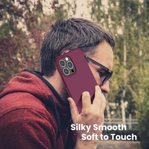 ORNARTO Shockproof Liquid Silicone Designed for iPhone 13 Pro Max Case 6.7", Gel Rubber Comprehensive Protection Anti-Shock Cover Case Drop Protection 6.7inch-Midnight in Kuwait