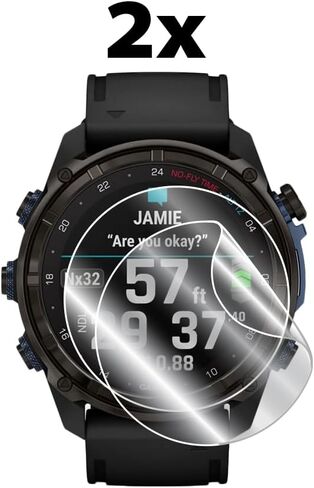 IPG for Garmin Descent™ Mk3 - Mk3i (Case Dimention:43 mm) Hydrogel Screen Protector (2 Units) Invisible HD Clear Film Anti Scratch Guard-Smooth/Self-Healing/Bubble for Mk3 43 in Saudi Arabia