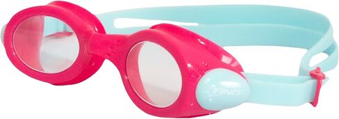 نظارات FINIS H3 - نظارات سباحة للأطفال - مضادة للضباب - حماية من الأشعة فوق البنفسجية - مانعة للتسرب - نظارات سباحة للشباب - للأعمار من 4 إلى 12 عامًا - أزرق مخضر/برتقالي in Kuwait