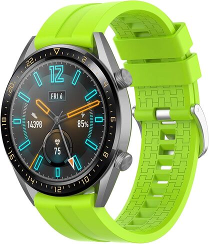 3-Pack Silicone Bands for Huawei Watch GT Classic Replacement Strap (Black, Gray, Navy Blue) in Kuwait