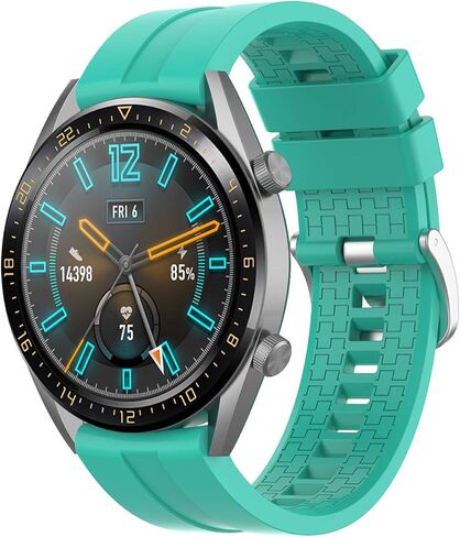 3-Pack Silicone Bands for Huawei Watch GT Classic Replacement Strap (Black, Gray, Navy Blue) in Kuwait