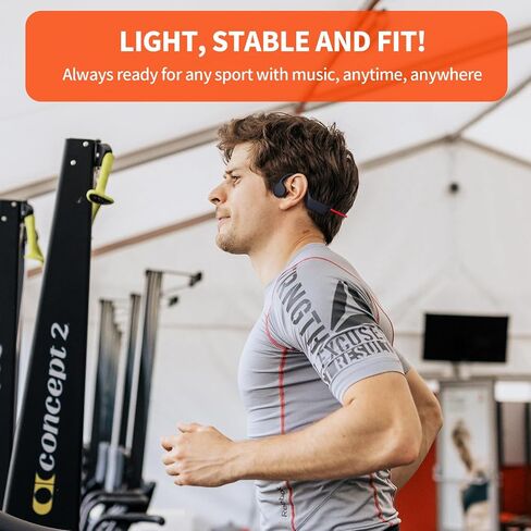 سماعات رأس FEICO Bone Conduction، سماعات أذن لاسلكية مفتوحة الأذن، سماعات تشغيل بلوتوث 5.3 مع ميكروفون - مشغل MP3 مدمج بذاكرة 32 جيجابايت IP68 مقاومة للماء للسباحة والتزلج والدراجة in Saudi Arabia