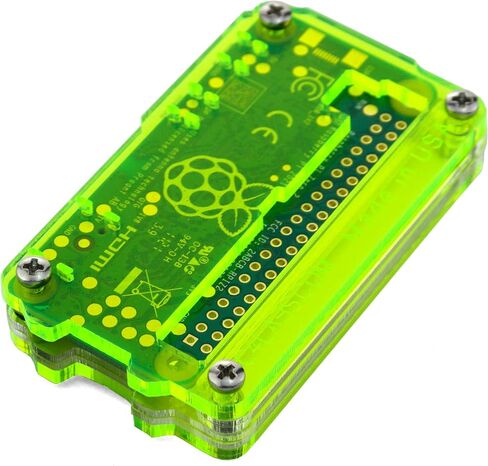 C4Labs Zebra Zero 2 Heatsink and GPIO Access Case for The Raspberry Pi Zero 2 - Classic Wood, Single in Saudi Arabia