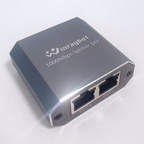 Ethernet splitter，ethernet splitter 1 to 2，ethernet switch 2 port 1000Mbps，LAN splitter，ethernet cable splitter, LAN RJ45 Port Work with CAT5/5E Cat6/7/8/ Cable,Two Devices Work Simultaneously in Saudi Arabia