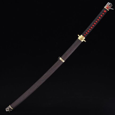 ZiQing Rivers of Blood and Moonveil Sword, Medieval Fantasy Elden Katana Cosplay Metal Sword for Elden Ring Video Game, Collection，Stage Performance (Moonveil-NEW) in Saudi Arabia