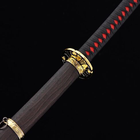 ZiQing Rivers of Blood and Moonveil Sword, Medieval Fantasy Elden Katana Cosplay Metal Sword for Elden Ring Video Game, Collection，Stage Performance (Moonveil-NEW) in Saudi Arabia