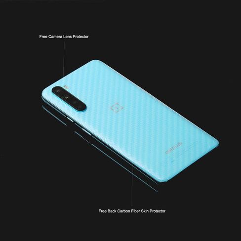 Ibywind Screen Protector For OnePlus Nord N10 5G,with 2Pcs Tempered Glass,1Pc Back Carbon Fiber Skin Protector[Fingerprint Reader,Easy to install] in Saudi Arabia