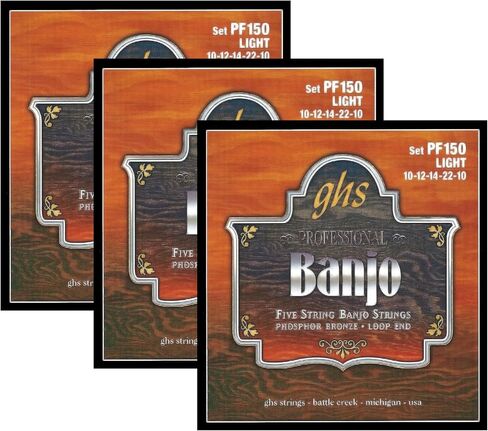 GHS Strings PF140-10 PACK - J.D. Crowe Signature Series (Studio), 5-String Stainless Steel Banjo Strings (.009 1/2-.020) in Saudi Arabia